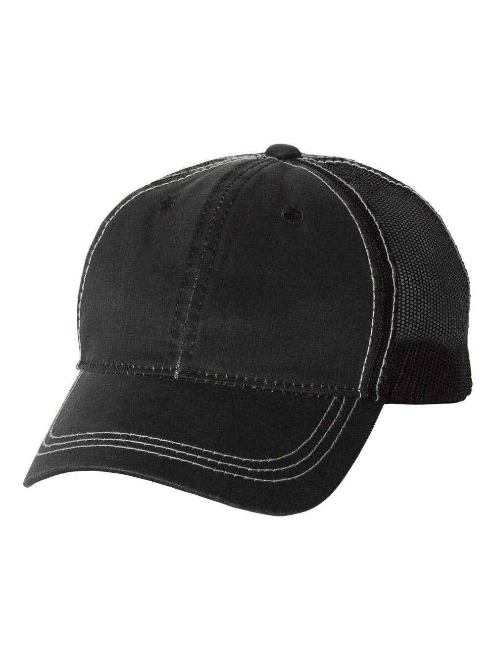 Outdoor Cap HPD-610M black side view highlighting all-day fit and breathable design.
