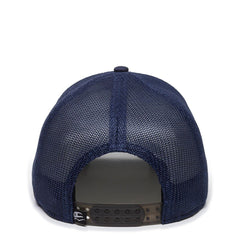 Outdoor Cap RGR-360M navy side view, ergonomic silhouette.