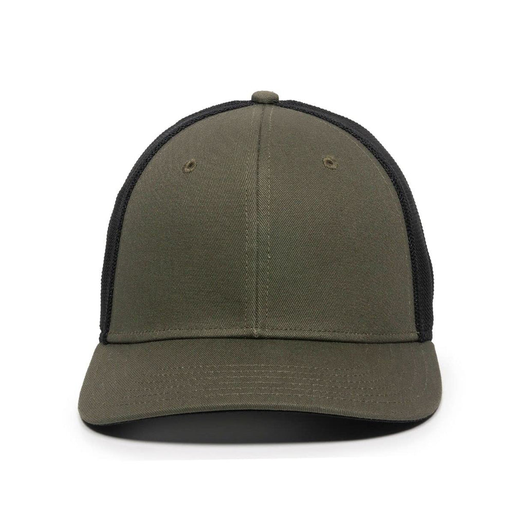 Outdoor Cap RGR-360M olive side view, reliable headwear for sun protection