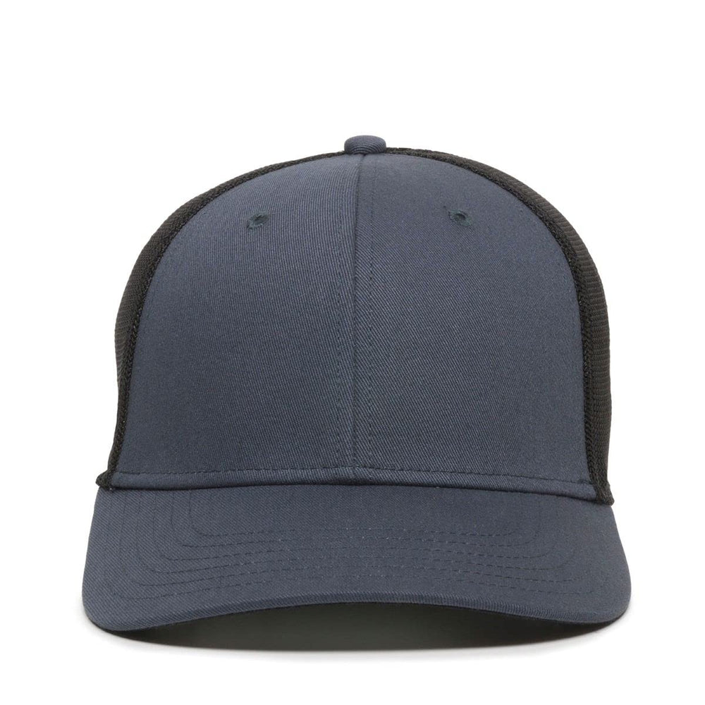 Outdoor Cap RGR-360M slate blue-black back view showing secure, easy-to-wear design.