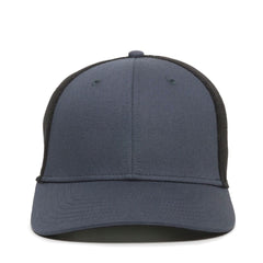 Outdoor Cap RGR-360M slate blue-black back view showing secure, easy-to-wear design.