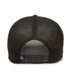Outdoor Cap RGR-360M slate blue-black side view highlighting comfortable, versatile headwear.