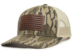 Outdoor Cap USA771CAMO Mossy Oak Original Bottomland front view, versatile shade and camouflage for outdoor activities.