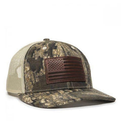 Outdoor Cap USA771CAMO Realtree Timber/Tan cap, one size fits all, ideal for outdoor activities.