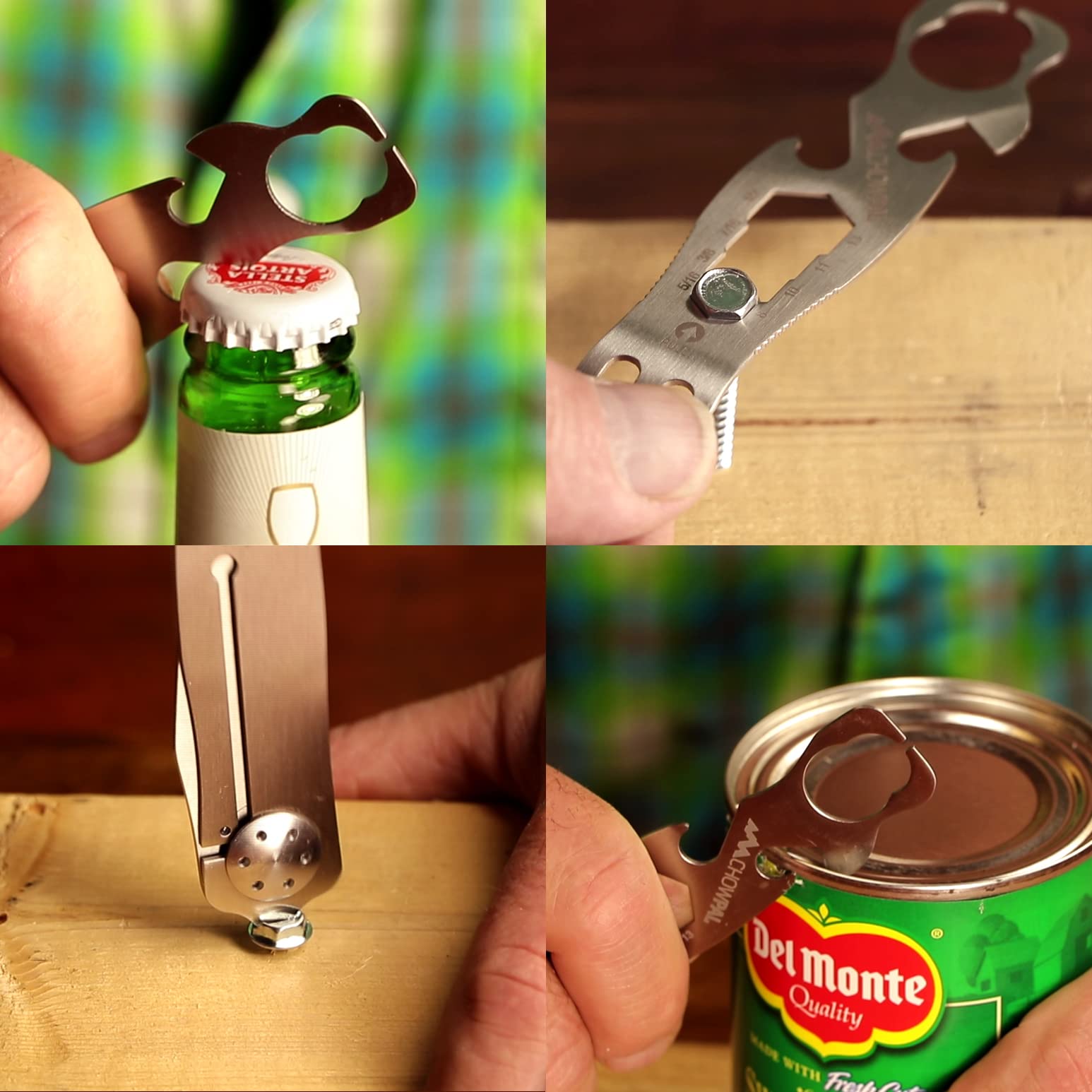 Outdoor Edge ChowPal all-in-one tool in a compact form for outdoor dining.