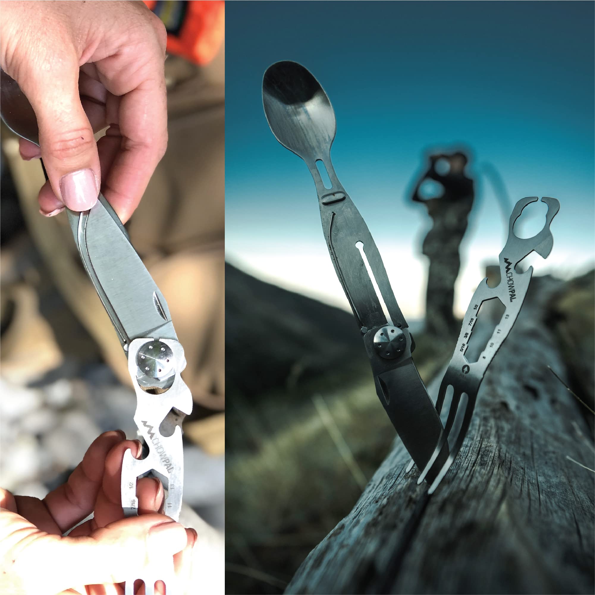 Outdoor Edge ChowPal in-use setup showing compact, ready-to-eat configuration.