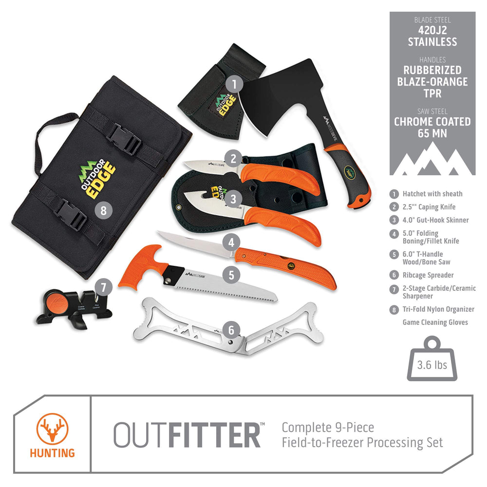 OUTDOOR EDGE folding fillet/boning knife for precise slicing on the move.