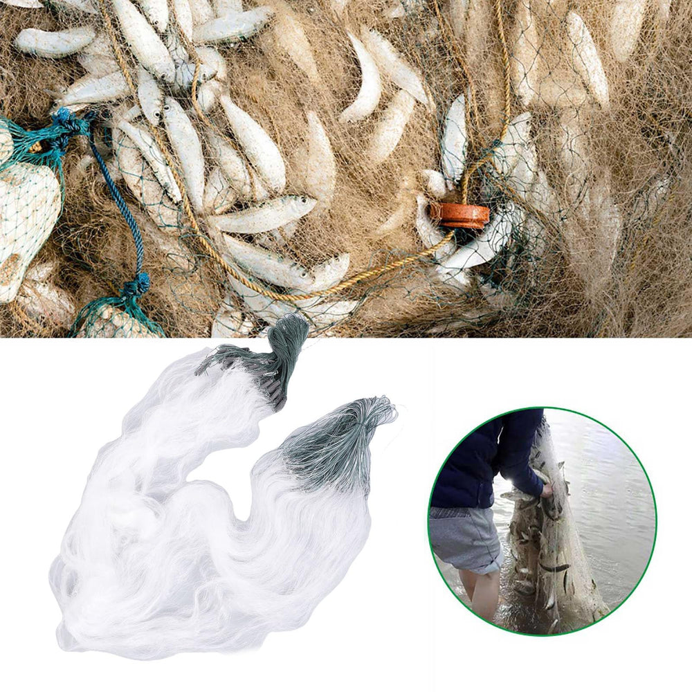 Outdoor nylon fishing net 1.5m height and 50m length for field use