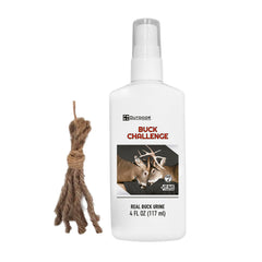 Outdoor Hunting Lab Buck Challenge Deer Urine bottle attracts bucks at the stand