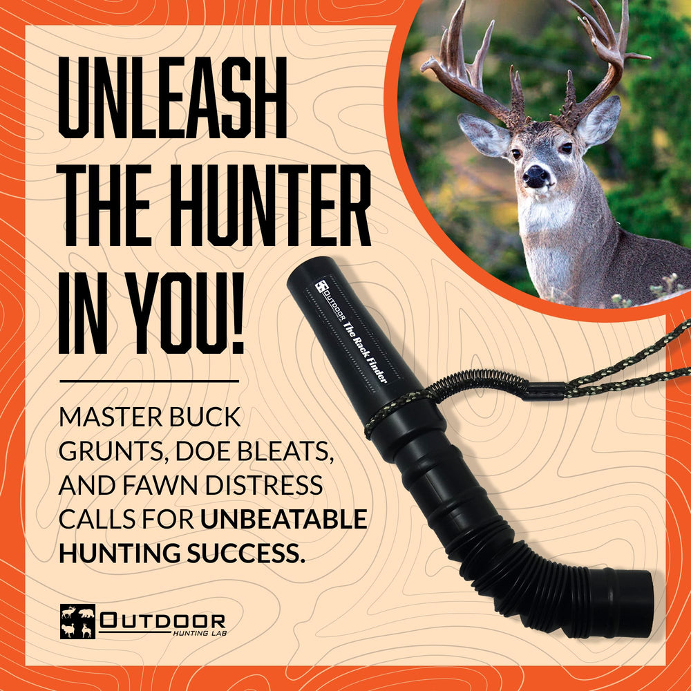 Outdoor Hunting Lab grunt call with adjustable tube offers versatile calls for deer.