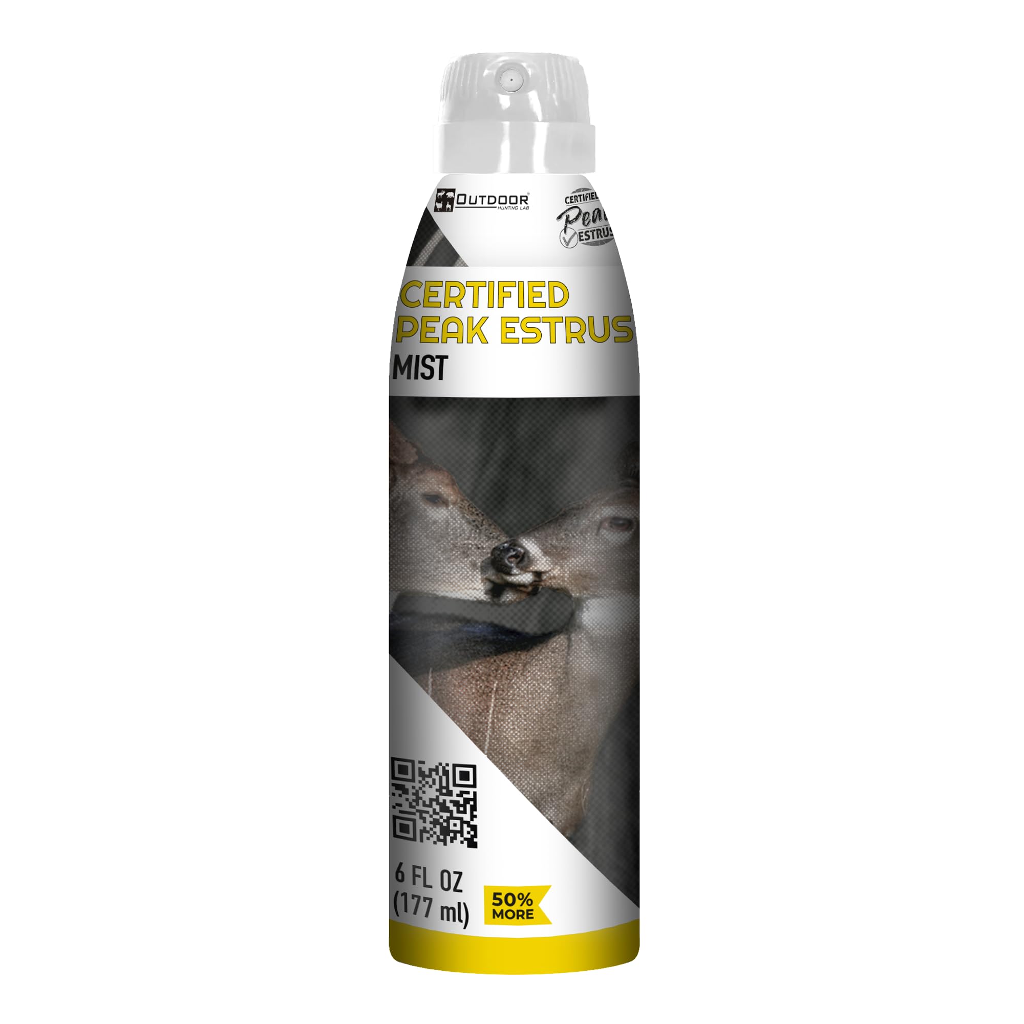 Outdoor Hunting Lab peak doe estrus mist bottle enhances realistic deer lure for hunts