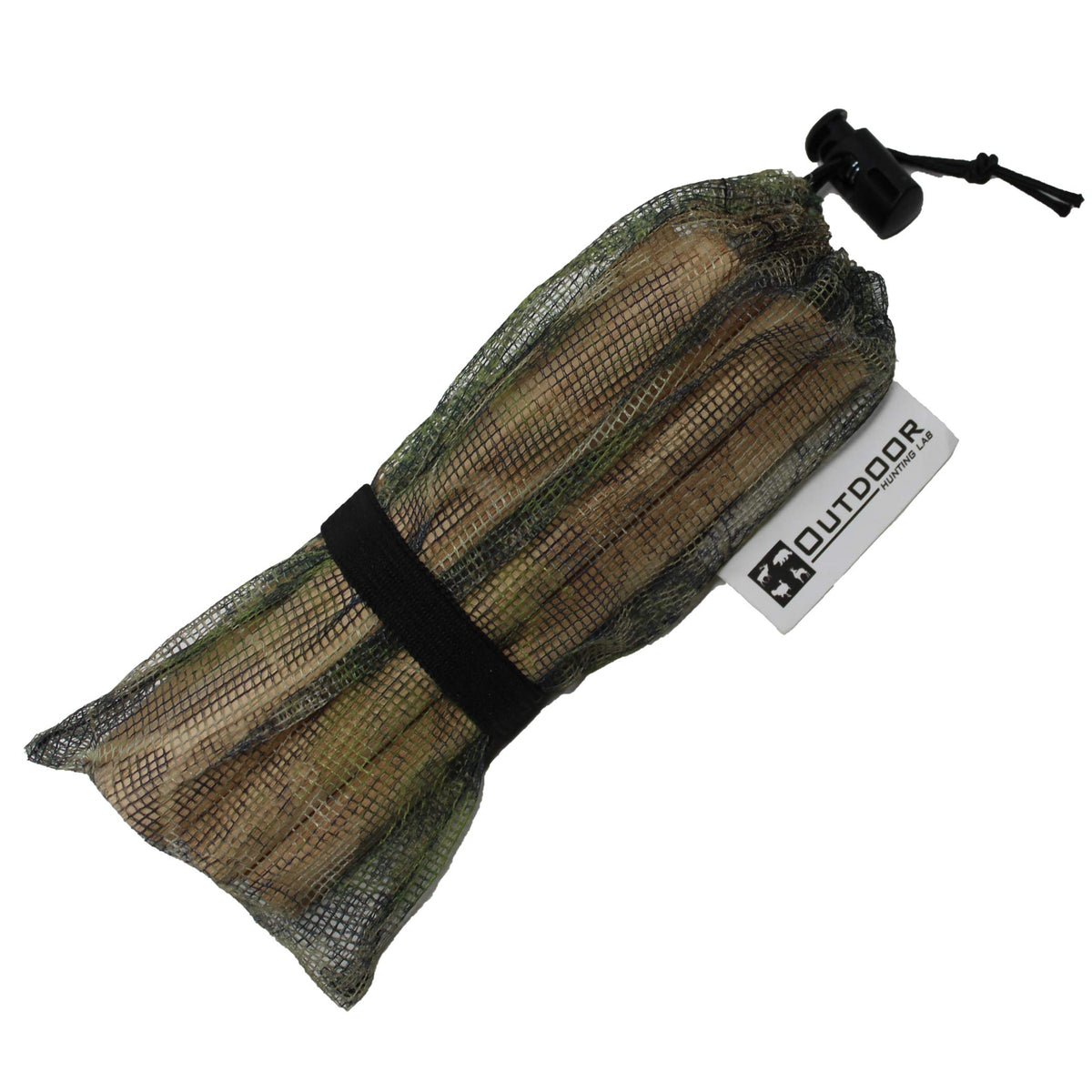 Outdoor Hunting Lab rattle bag front view showcasing compact deer call for field use.