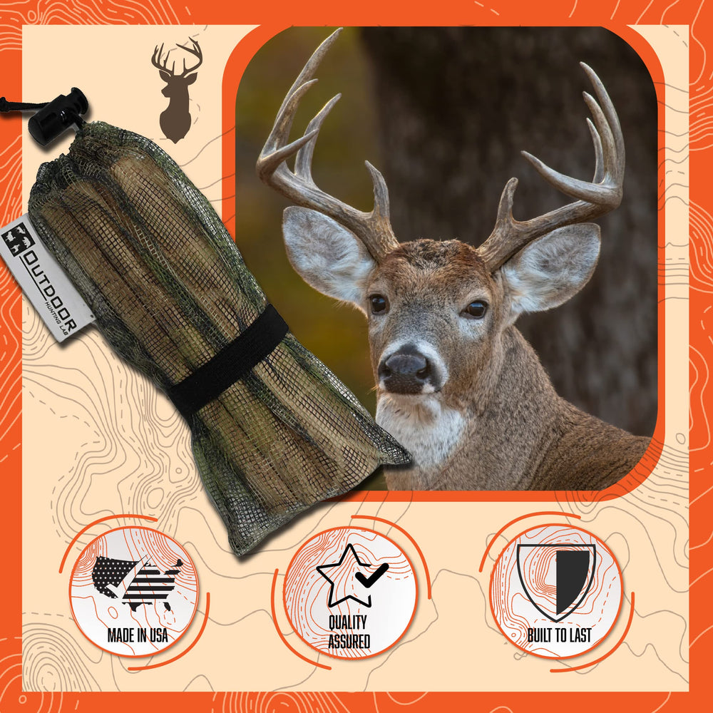 Outdoor Hunting Lab rattle bag deer call side view highlights grab-and-go design.