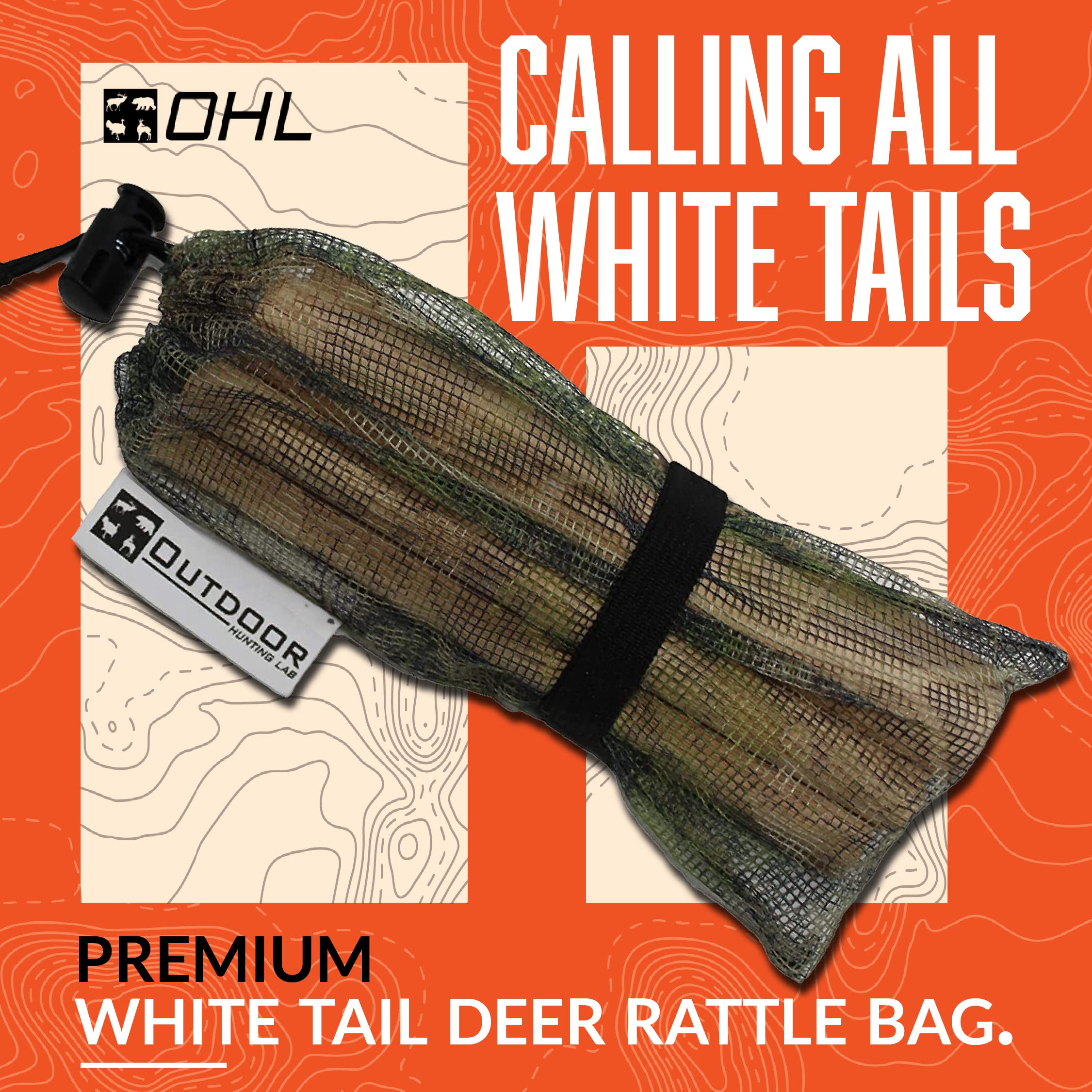 Outdoor Hunting Lab rattle bag packable design fits into gear without bulk.