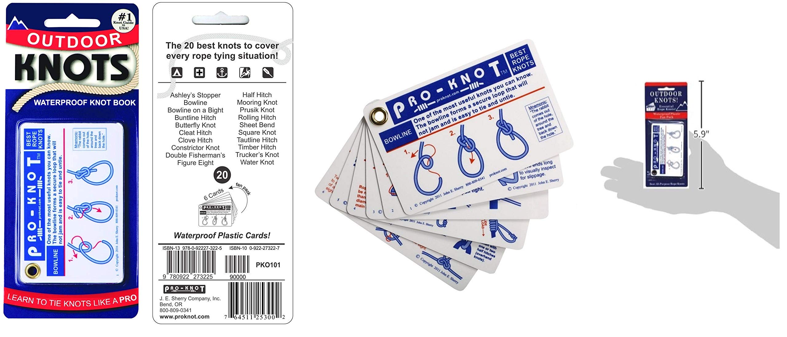 Outdoor Knots Guide pocket reference for quick knot steps