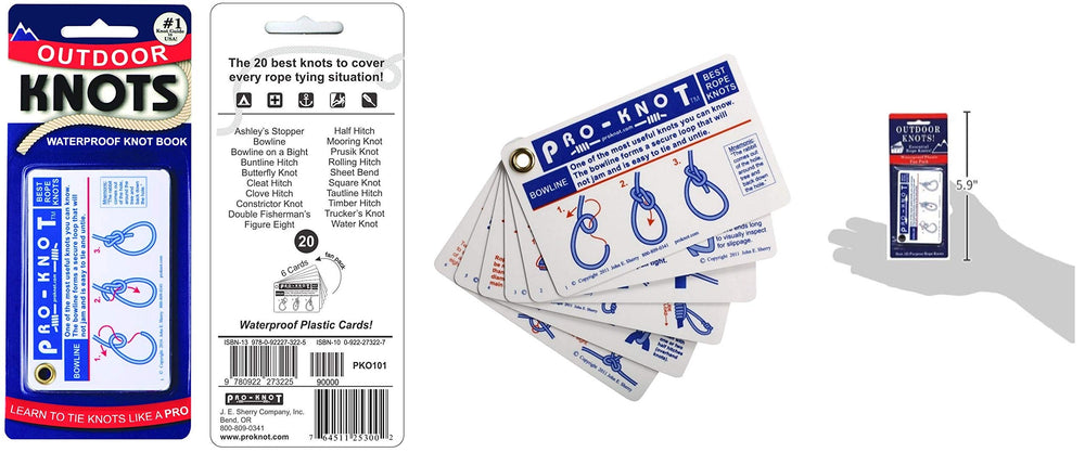 Outdoor Knots Guide pocket reference for quick knot steps