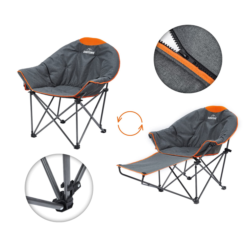 Outdoor Living Suntime sturdy steel-frame construction shown for lasting reliability