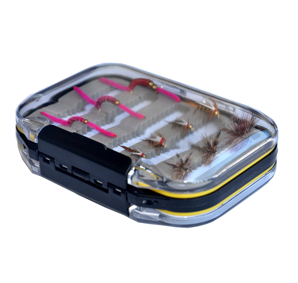 Outdoor Planet assorted trout fly lure pack offers versatile options for trout on varied streams.