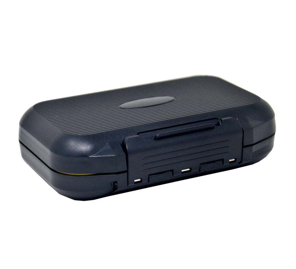Outdoor Planet fly box sealed cap demonstrates waterproof seal for damp conditions