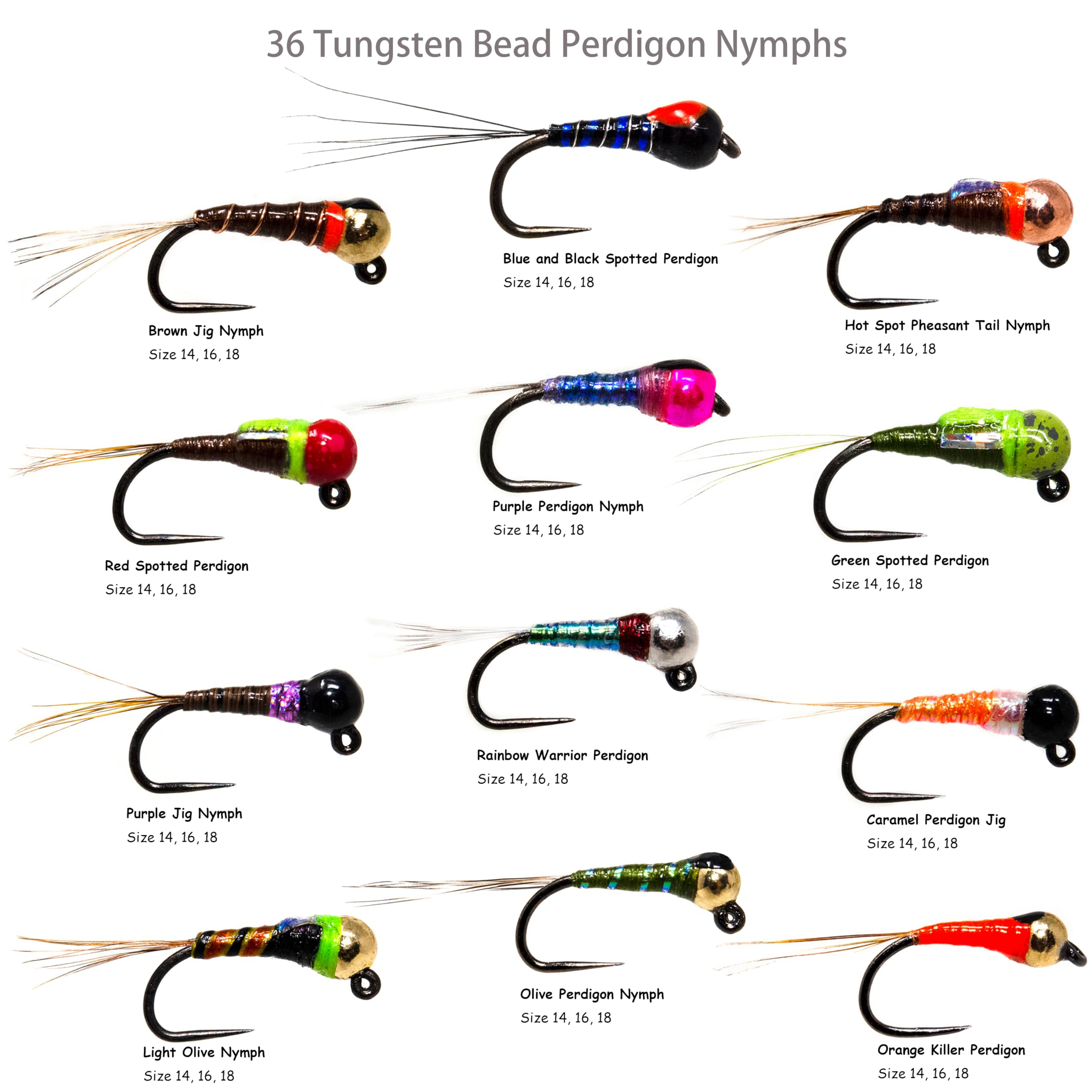 Outdoor Planet euro-nymphing patterns collection displayed for varied water tactics