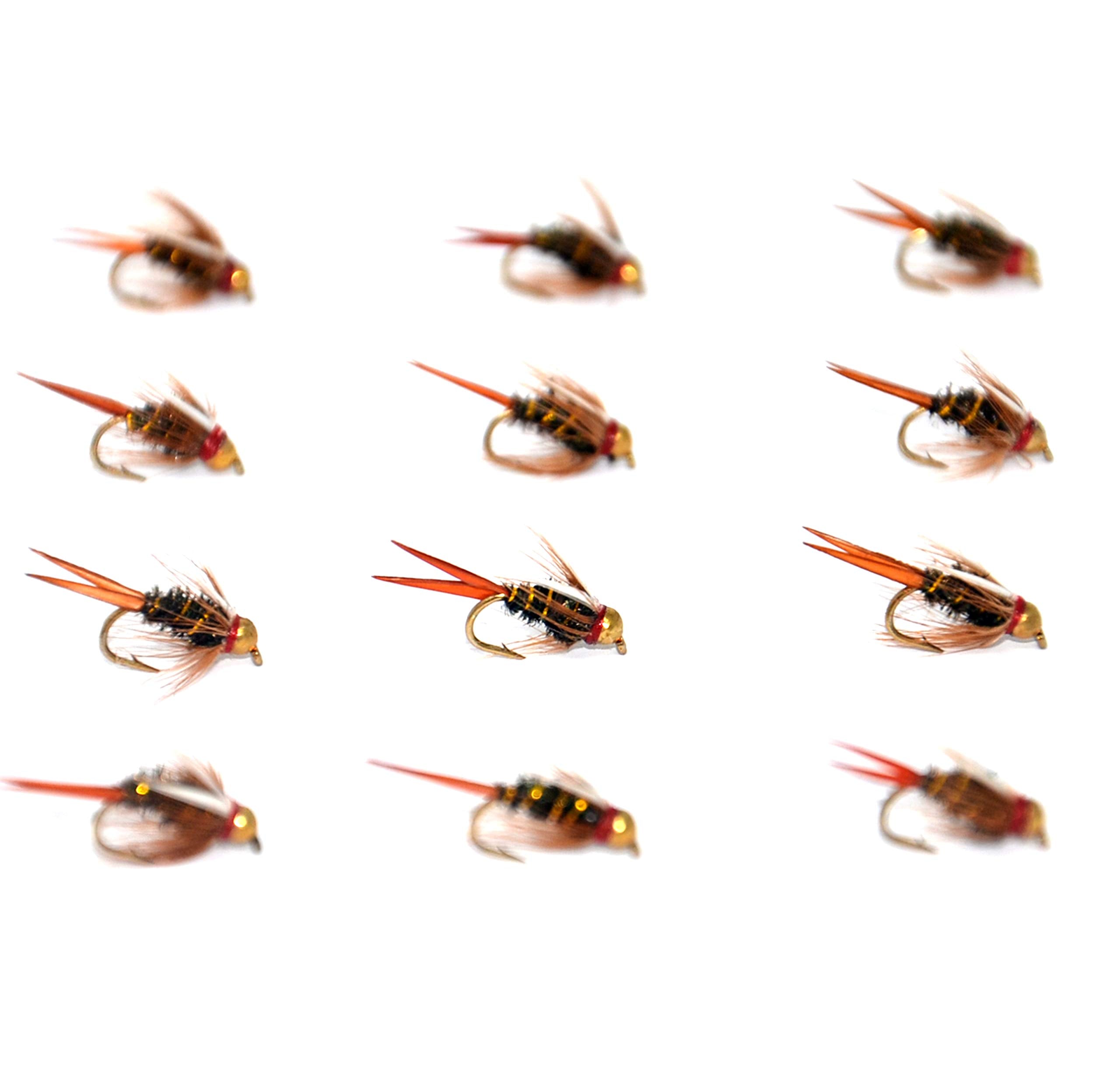 Outdoor Planet gold bead head Prince Nymph fly for trout in freshwater streams