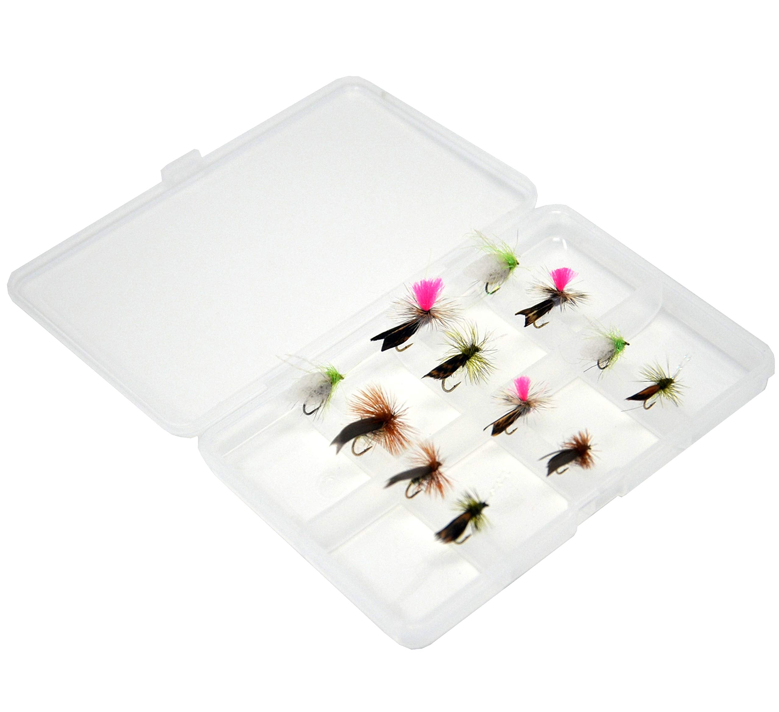 Outdoor Planet hackled dry fly shown clipped to stay upright and float in the film.