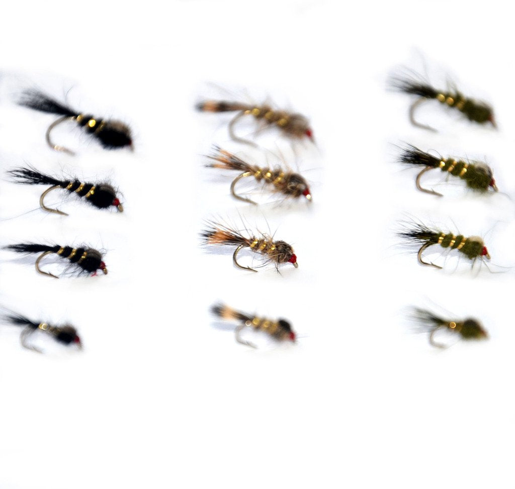 Outdoor Planet Hare's Ear Nymph flies, versatile trout pattern for river fishing and quick setup