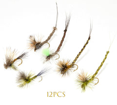 Outdoor Planet paradrake parachute fly hackle closeup highlighting extended body and stacked hackle.