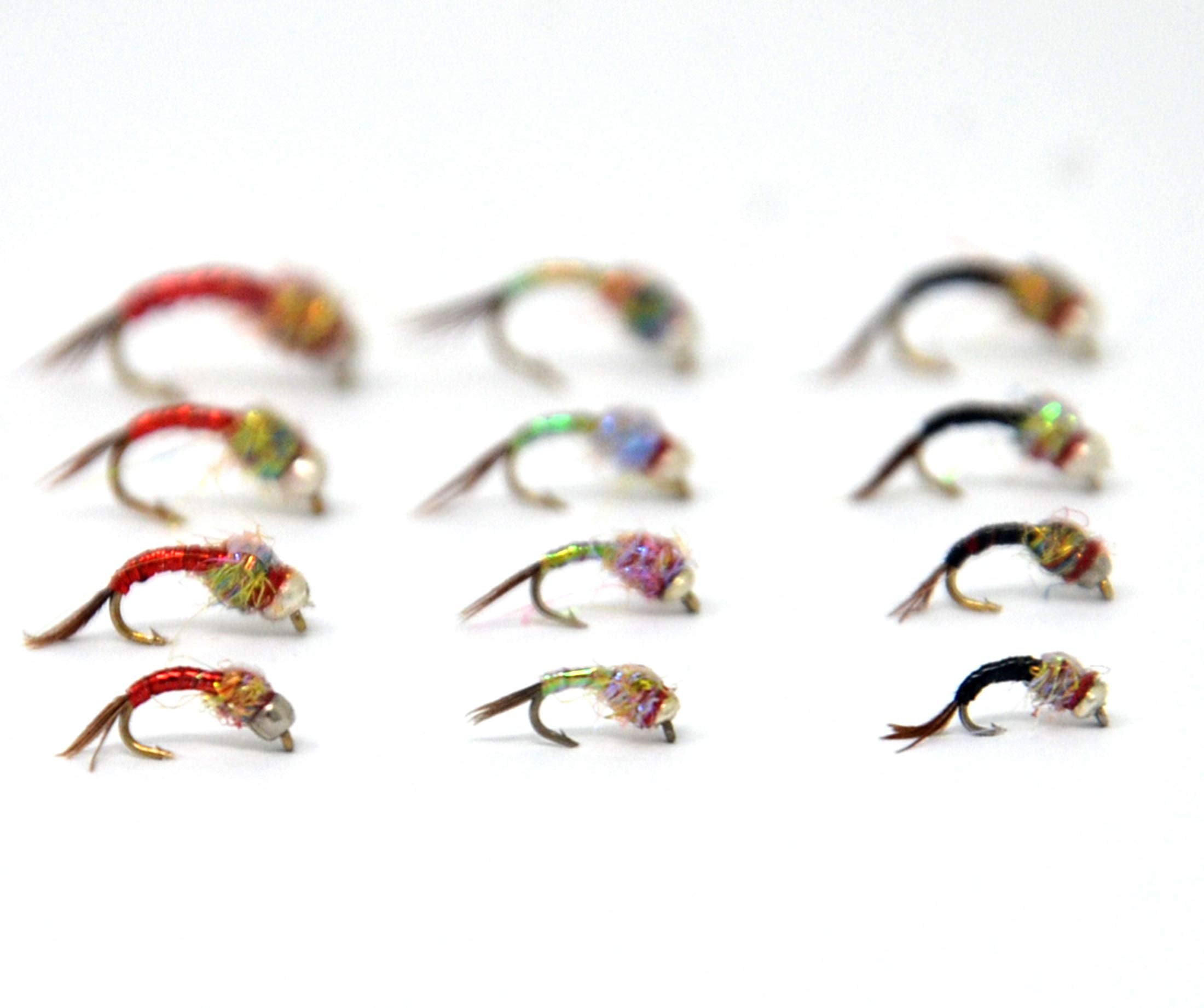 Outdoor Planet Rainbow Warrior attractor nymphs for versatile trout fishing.