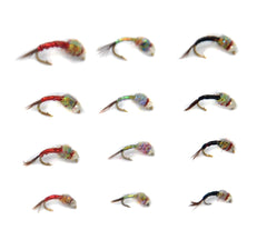 Outdoor Planet Rainbow Warrior attractor wet flies boost visibility for trout.