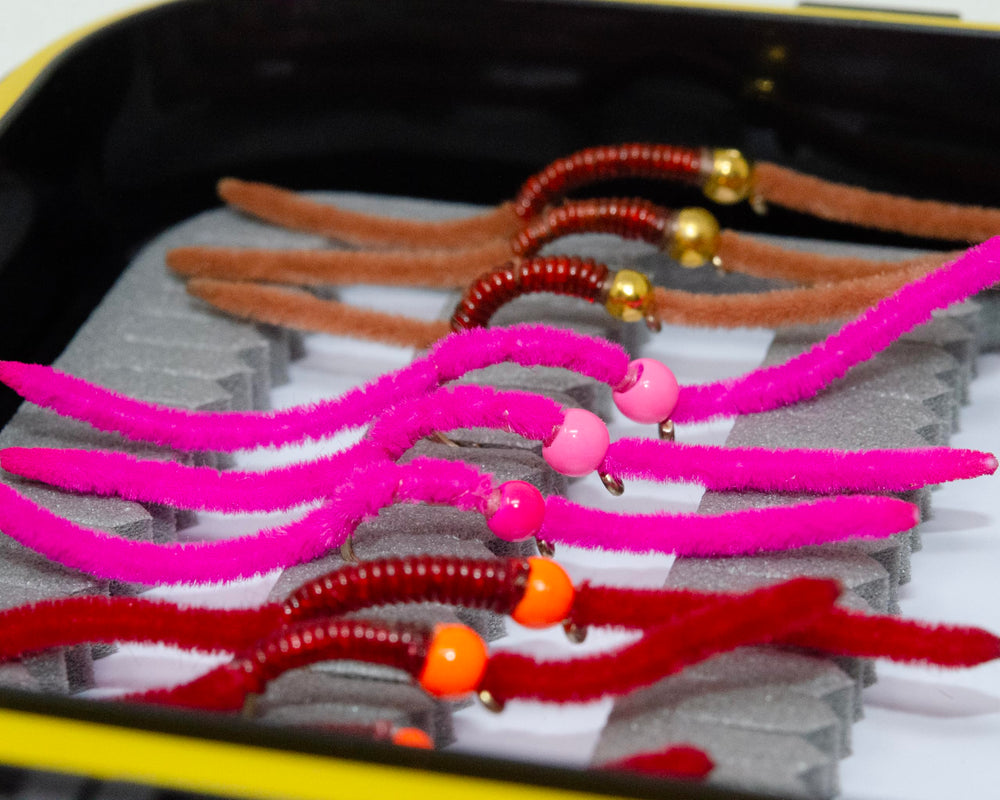 Outdoor Planet Slit-foam storage inside a compact fly box keeps flies secure.