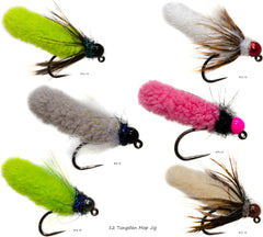 Outdoor Planet tungsten mop flies hand-tied on premium hooks for durable strikes.