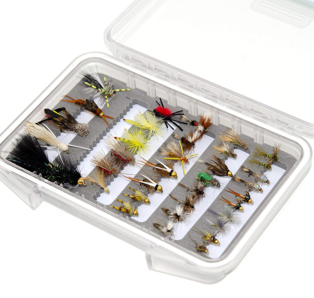 Outdoor Planet waterproof fly box keeps gear organized and dry between catches.