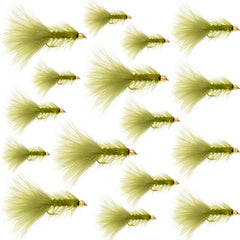 Outdoor Planet woolly bugger flies collection for trout and bass, versatile for lakes, rivers, and streams.
