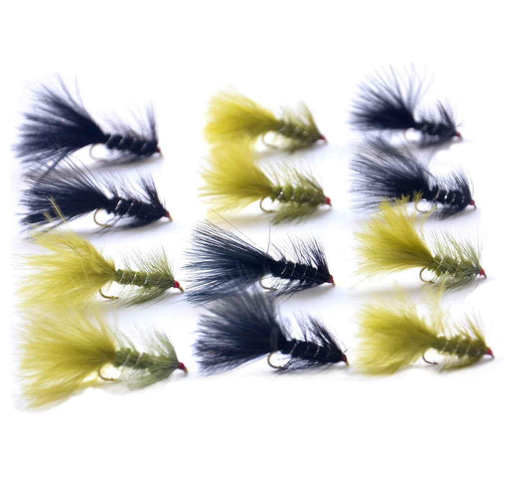 Outdoor Planet Woolly Bugger assortment in olive and black for versatile trout fishing