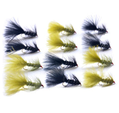 Outdoor Planet Woolly Bugger assortment in olive and black for versatile trout fishing