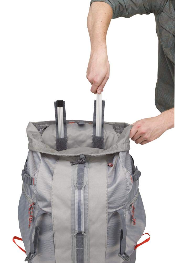 Outdoor Products Arrowhead Mammoth padded shoulder straps supporting heavy loads on long treks