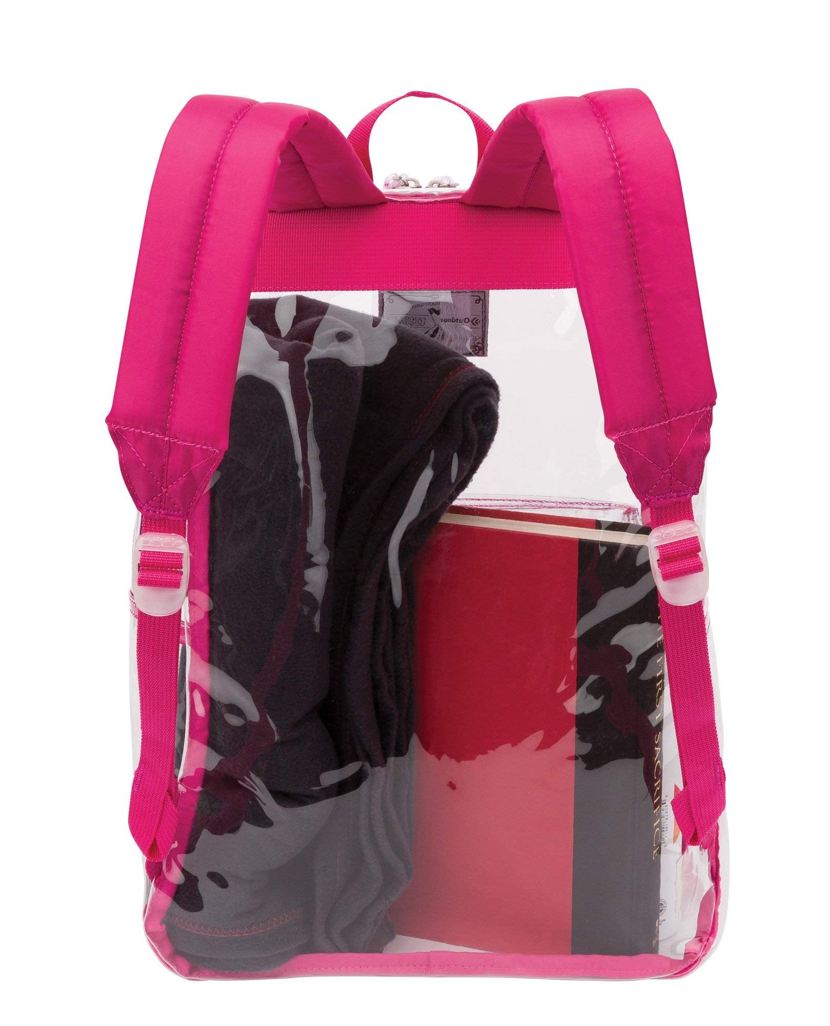 Outdoor Products Clear Pass Daypack black top handle, versatile hanging option.