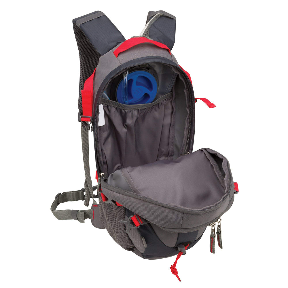 Outdoor Products Mist Hydration Pack with 2L cyclone bladder for steady hydration on the go.