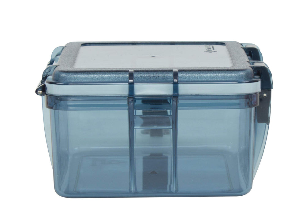 Outdoor Products Watertight Box large open shows its 1.5 liter capacity for gear.