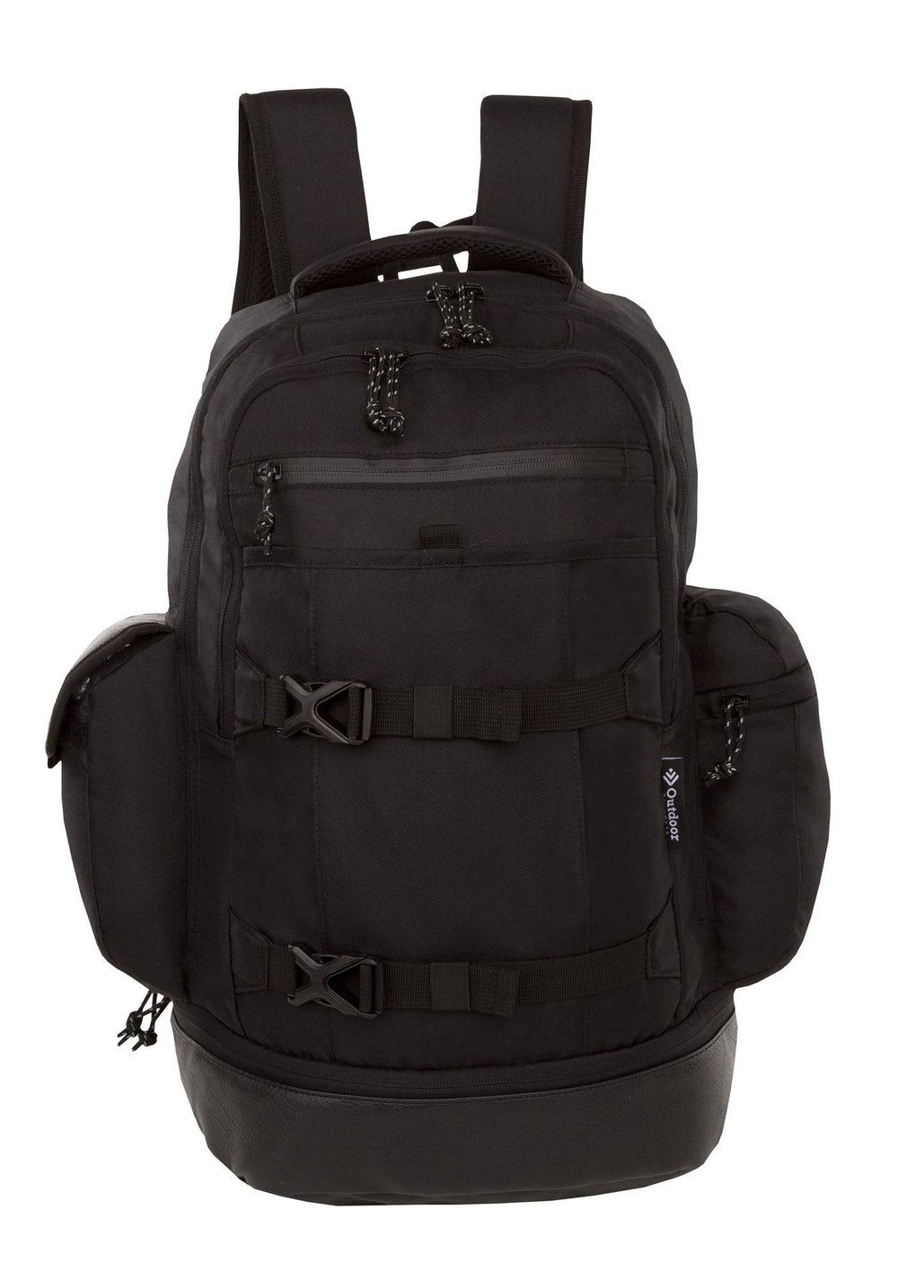 Outdoor Products Wayfarer Go Pack black back view highlighting ventilated back panel
