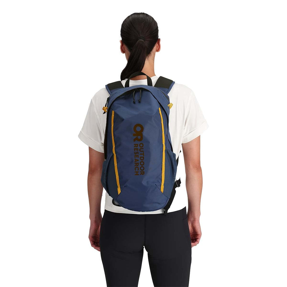 Outdoor Research Adrenaline Day Pack 20L back panel designed for all-day comfort.