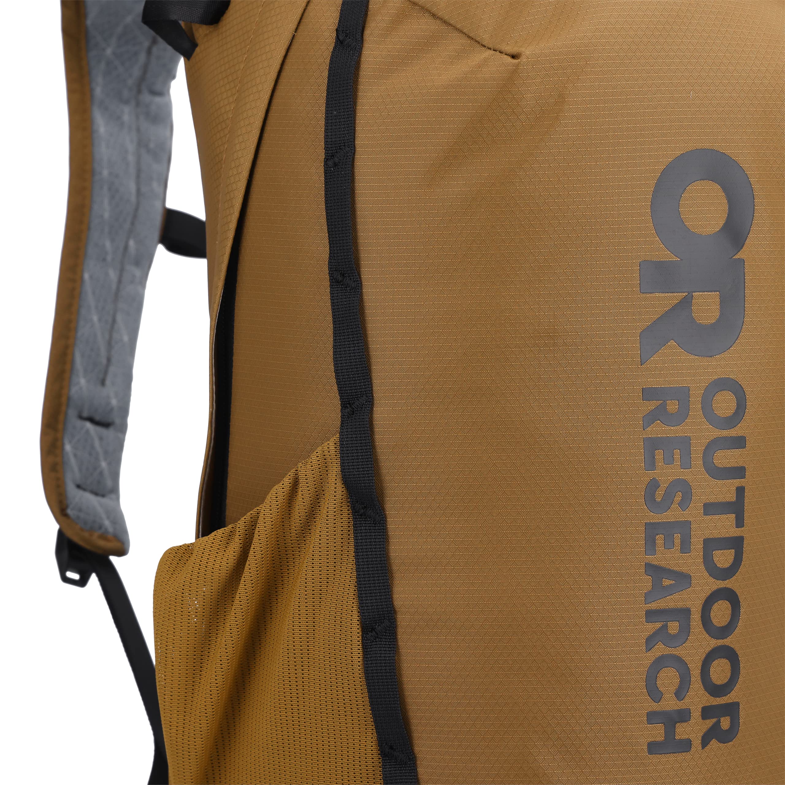 Outdoor Research Adrenaline Day Pack 20L in Coyote, shoulder straps highlight comfort