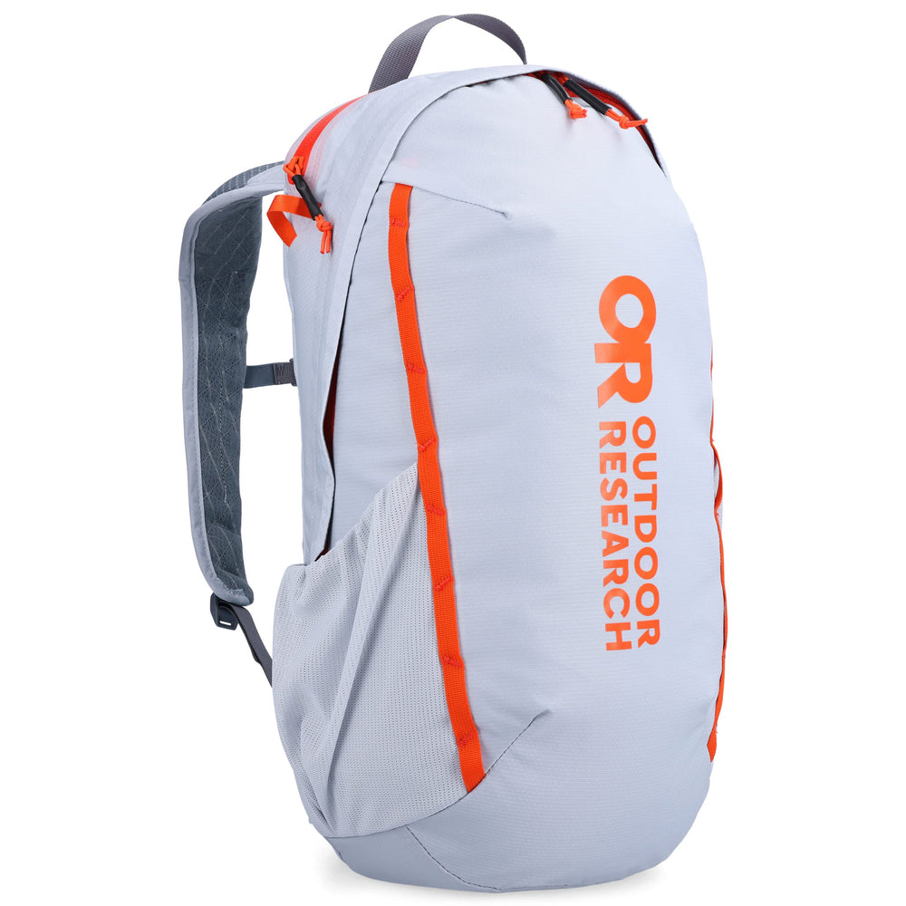 Outdoor Research Adrenaline Day Pack 20L titanium front view for everyday adventures