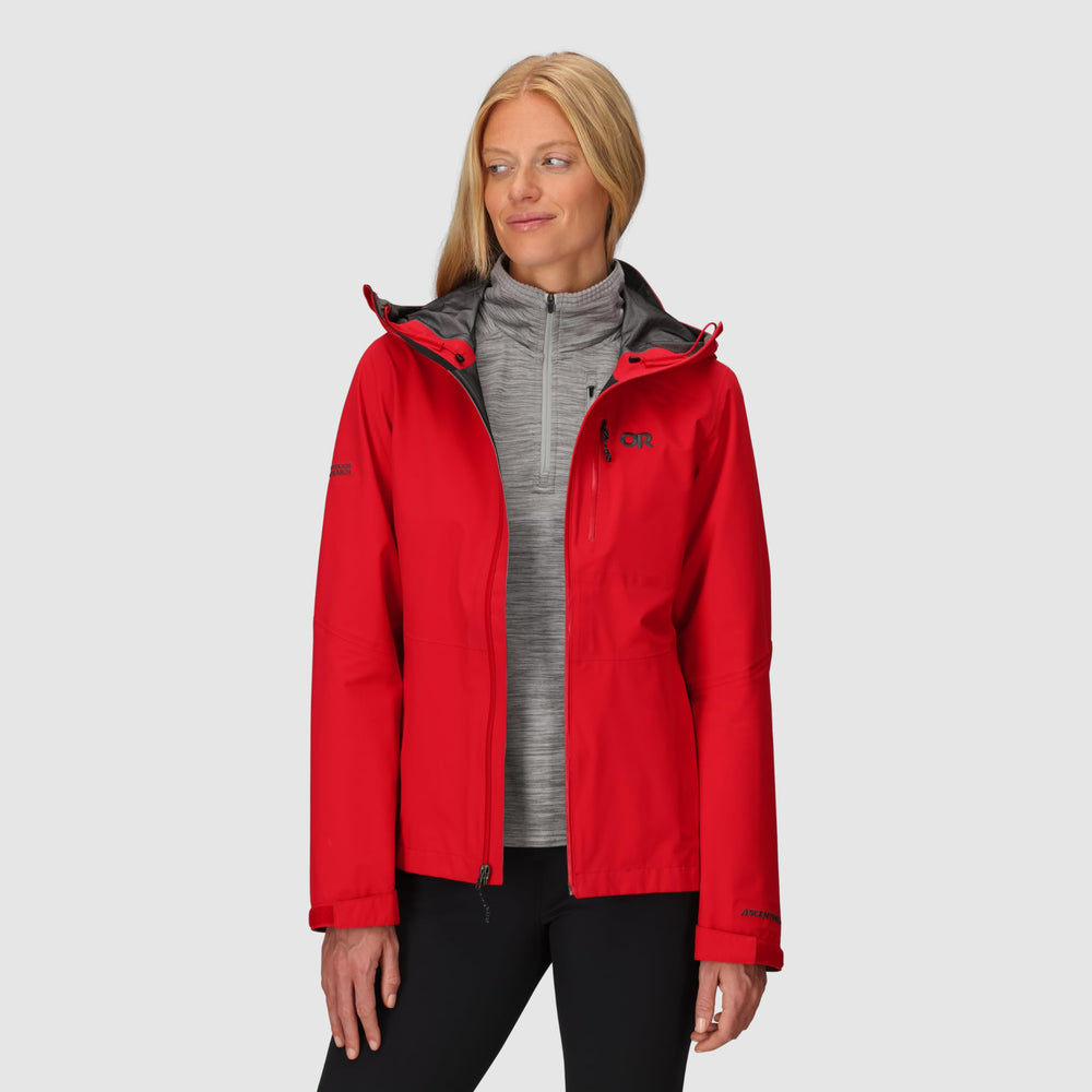 Outdoor Research Aspire 3L jacket pockets keep essentials secure on outdoor adventures