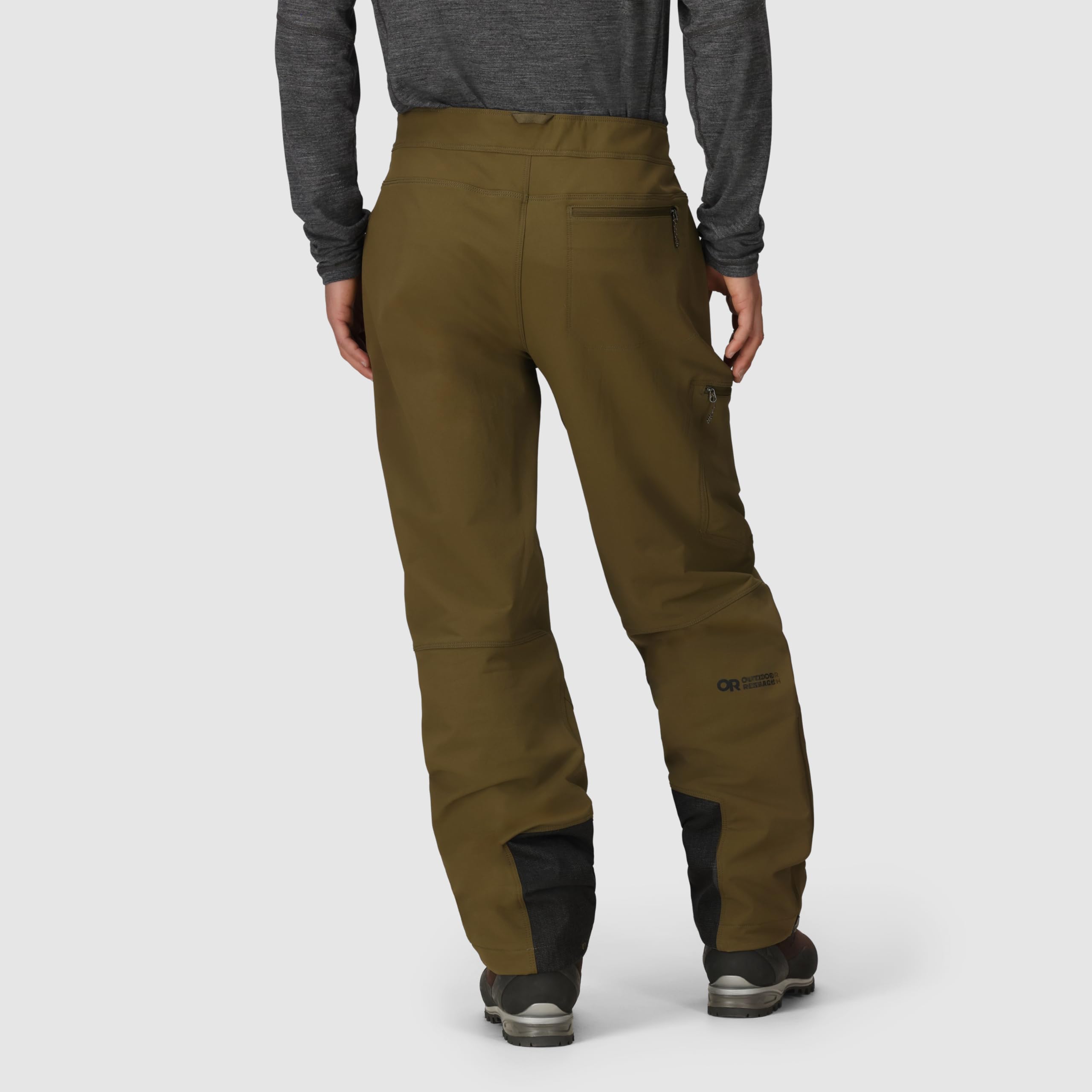 Outdoor Research Cirque III Pants boot lace hook aids secure boot integration.