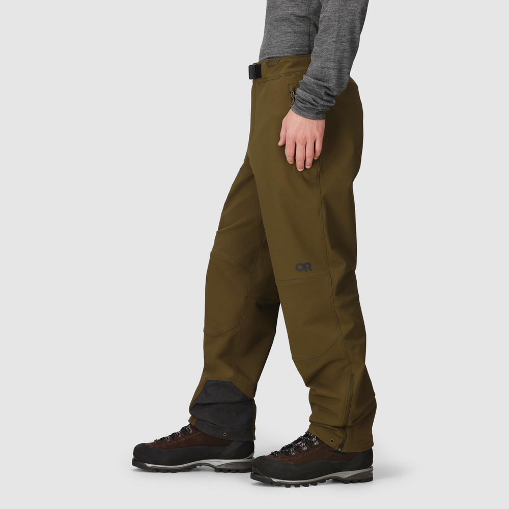 Outdoor Research Cirque III Pants reinforced scuff guard protects against scrapes.