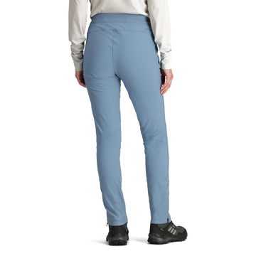 Fabric close-up of Outdoor Research Cirque Lite pants showing bluesign-approved nylon