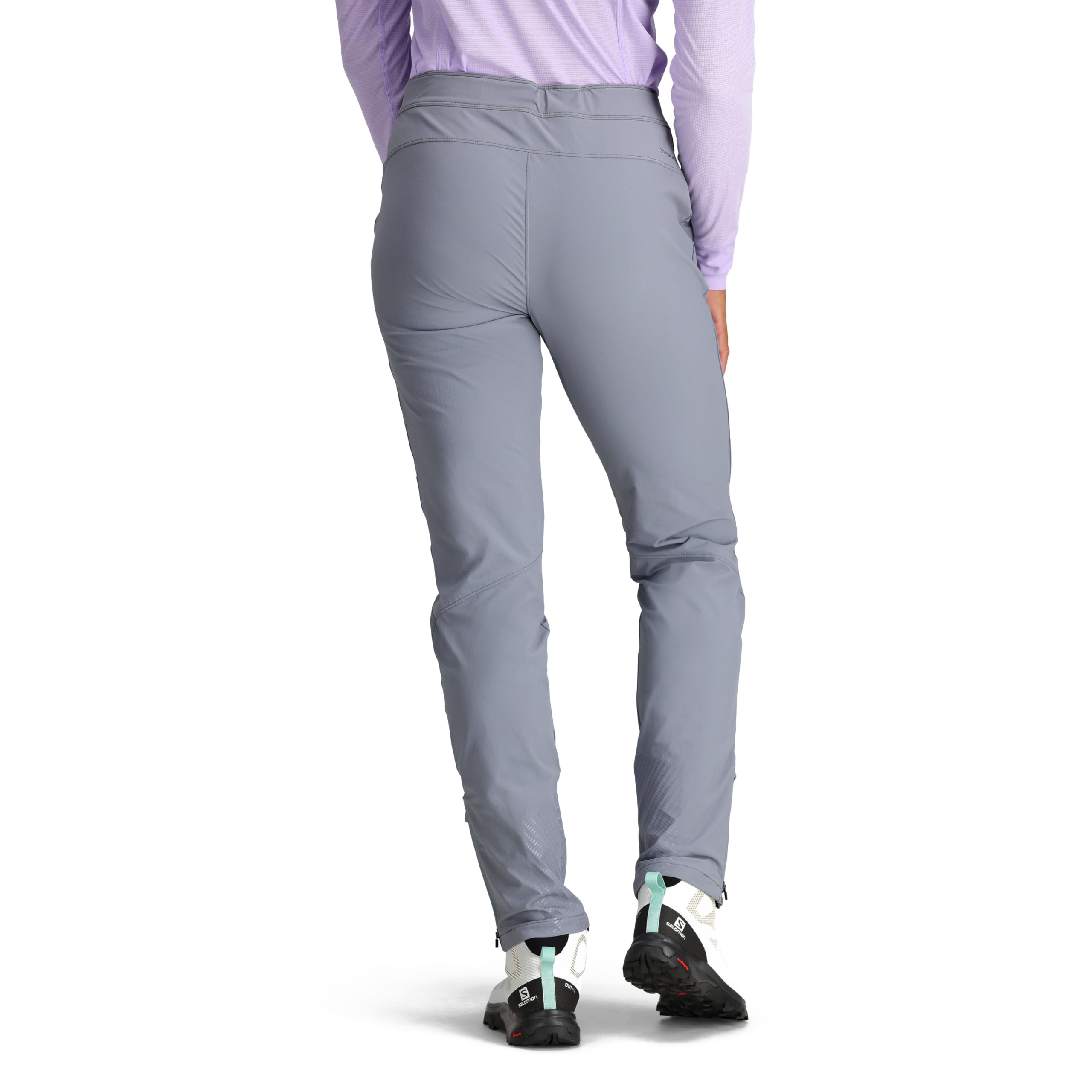 Outdoor Research Cirque Lite Pants slate back view highlighting wind and water resistance