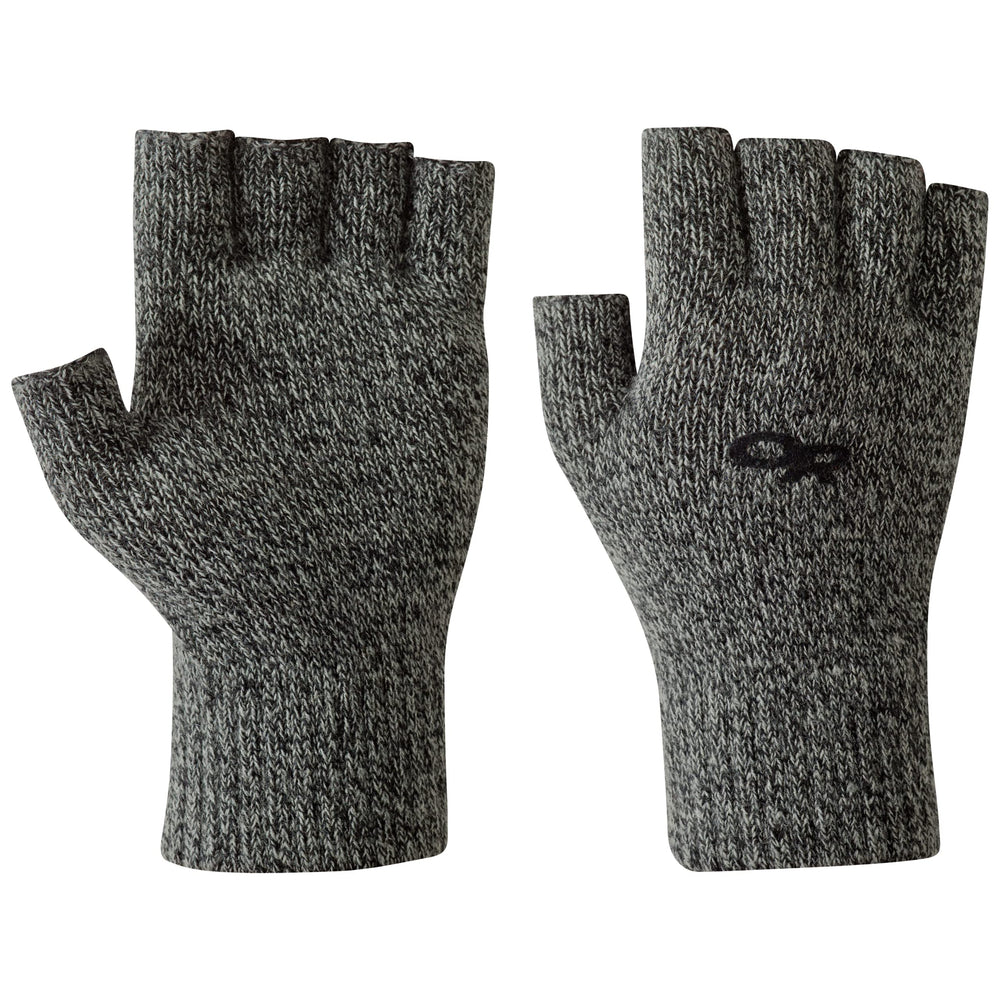 Outdoor Research Fairbanks Fingerless Gloves in Charcoal, size L/XL